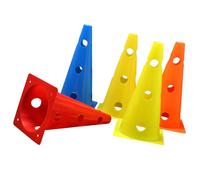 HEMOTON 5 Coni da Allenamento Calcio 32 Cm Polietilene Resistente Marcatori Colorati per Agilità e velocità Esercizi Sportivi