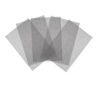 HEMOTON 5 Pezzi Tappetini in Rete per Fioriere 20x30 Cm, Sottovasi da Giardino Rettangolari Neri per Drenaggio e Aerazione Vaso Piante, Base di Appoggio per Bonsai e Vasi Fiori