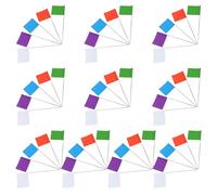 HEMOTON 50 Bandierine di Segnalazione da Esterno Multicolore Picchetti Resistenti alle Intemperie Marcatori di Confini per Giardinaggio Addestramento Cani e Paesaggistica Set da 50