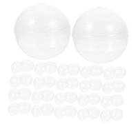 HEMOTON 50 Pezzi Giocattolo con Conchiglia Gacha Portachiavi Bowling Artiglio Macchina Palla per Sfere Giocattoli Toys Palloncini Decorazione della Sfera di plastica Palla Vuota