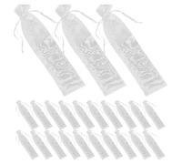 HEMOTON 50 Pezzi Sacchetti in Garza Pieghevoli Porta Ventaglio Coulisse, Resistenti e Non Deformabili, Come Sacchetti Tulle per Ventaglio