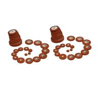 HEMOTON 50 Pz Pad in Pelle Per Sax Contralto Pad Per Sassofono Pad Per Bocchino Per Sassofono Pad Di Riparazione Sax Kit Parti Di Riparazione Sax Pad Di Riparazione Per Sax Contralto