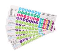 HEMOTON 5pezzi Adesivi per Flauto di Pan Decalcomanie per Tubi Adesivi per Note Musicali per Strumento di Apprendimento Parti di Strumenti Etichette Adesive per Esercizi Strumenti Fiato