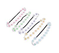 HEMOTON 5pezzi Fasce Per Floreali Per Ragazzo Ragazza Ragazza in Varietà Di Colori Elastiche e Delicate Accessori Essenziali Per Bambine