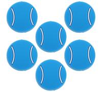 HEMOTON 6 Dampeners per Racchette da Tennis in Silicone Morbido Assorbitori di Rotondi con Design Cartone Animato Ammortizzatori Anti-Shock per Migliorare Stabilità e Controllo nel