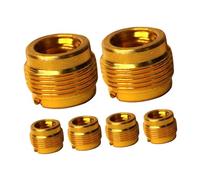 HEMOTON 6 Pezzi Adattatore Vite Microfono in Alluminio Riduzione Convertitore Filettatura Accessori per Supporti Microfono