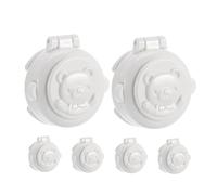 HEMOTON 6 pezzi Copripulsanti Sicurezza Lavatrice e Auto Protezione Antipremitura Pulsanti con Interruttore Freno per Funzionamento Stabile e