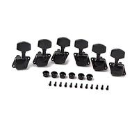 HEMOTON 6 Pezzi Semichiusi Chitarra Accordatori Chiavi Chitarra Acustica Macchina 3l3r Accordatori Set Nero