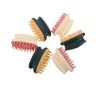 HEMOTON 6 Pezzi Spazzole Massaggianti per Capelli in Tpr Morbido Shampoo Brush Esfoliante per Capelli Sottili e Ricci Massaggiatore Portatile e Asciutti con Pulizia Facile e Comfort