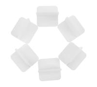 HEMOTON 6 Pezzi supporto da parete antiribaltamento per mobili staffa antiribaltamento per mobili anchorage della libreria libreria anchorage a muro White