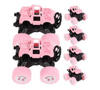 HEMOTON 6 Veicoli Off Road Inerzia Pull Back Plastica Giocattoli Resistenti per Auto per Giochi Indoor e Outdoor per Feste Compleanno e Attività Avventurose