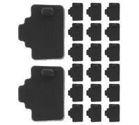 HEMOTON 60 Pezzi Tappi Antipolvere in Silicone Nero per Porta Ethernet Rj45 Computer Desktop e Router Protezione Polvere e Facile Installazione