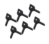 HEMOTON 6confezione Nylon Spring Clamp for Photography Heavy Duty Spring Clips with Moveable Teeth for Backdrops and Ergonomic Design and Artwork