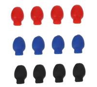 HEMOTON 6paia Tappi Bacchette Batteria in Gomma Elastici Copri Tacchi Mute Silenziosi Adatti Pratica Senza Batteria Regalo Per Batteristi