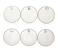 HEMOTON 6Pcs Gatto Piatto In Ceramica Vassoio Della Torta Piatto Della Torta Dessert Della Antipasto Gatto In Ceramica Dessert