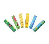 HEMOTON 6pezzi Armonica Per Ragazzo Ragazza Principianti Strumento Musicale Giocattolo Portatile Facile Da Suonare Per Divertimento e Educazione Precoce