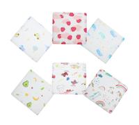 HEMOTON 6pezzi Asciugamano Per in Garza Sei Strati Per Asciugamano Per Saliva Per Allattamento