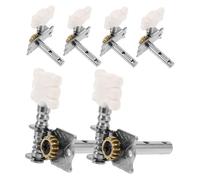 HEMOTON 6pezzi Avvolgitore per Corde di Chitarra Piroli in Argento Accordatori Affidabili per Ukulele e Chitarra Acustica Meccaniche Classiche Design Forma