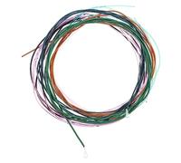 HEMOTON 6pezzi Corde Per Chitarra Colorate Set Sostituzione Per Principianti Materiale Resistente e Accessori Per Chitarra Acustica e Folk