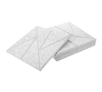 HEMOTON 6pezzi Pannelli Fonoassorbenti in Nera Pannelli Isolanti Acustici Per Insonorizzazione Della Sala Musica Controsoffitti e Pareti Adatti Cinema Di Formazione e Ambienti Vari