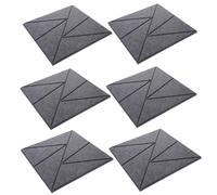 HEMOTON 6pezzi Pannelli Isolanti Acustici Autoadesivi Nera Pannelli Fonoassorbenti Per Insonorizzazione Ad Efficienza Adatti Uffici Giochi e Studi