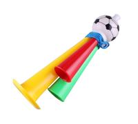 HEMOTON 6pezzi Tromba Da Calcio in Plastica Corno Rumoroso Per Partite Di Calcio Concerti e Festival Colore Casuale