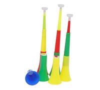 HEMOTON 6pezzi Tromba Giocattolo Telescopica in Plastica Corno Rumoroso per Eventi Sportivi Strumenti Sonori per Calcio e Feste Design Sezioni per Facile e Trasporto Colore Casuale