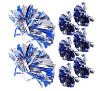 HEMOTON 8 Pezzi Pom Pom in Fase Accessori per Il Tifo Giovane Checere Cheerleading Flower Colorato per Adulti Laterale Palline