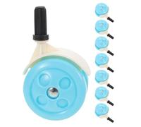 HEMOTON 8 Pezzi Ruote Silenzioso Metallo Plastica per Supporto Camminatore in e Stabile e Design Diametro Stelo 0,8-1 Cm Adatte per Domestico e Asilo