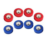 HEMOTON 8 Pucks Scorrevoli Shuffleboard Tavolo Palline Resistenti Antiruggine per Calcio Balilla Accessori Sostitutivi per Giochi Tavolo Blu Rosse