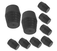 HEMOTON 9pezzi Supporto per Chitarra Piedini in Gomma per Treppiede Protezione per Gambe del Supporto Antiscivolo Durevole Facile da Installare