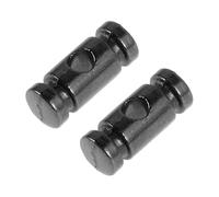 HEMOTON Accessori Di Ricambio Per Chitarra 2 Pezzi Di Tendicorde Per Chitarra Elettrica Fermacorde A in Metallo Nero Con Viti