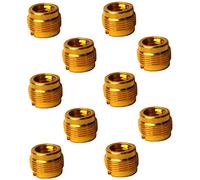 HEMOTON Adattatore Supporto Microfono in Alluminio Da 3/8" a 5/8" Set Da 10 Pezzi, Filettatura Per Braccio Microfonico Professionale, Compatibile Supporti Antiurto Per Registrazione Musicale