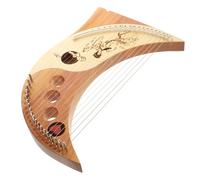 HEMOTON Arpa Lira Corde in Metallo Con Corpo in Legno Completo Con Chiave Di Accordatura e Plettro Strumento Musicale Portatile Adatto Principianti e Professionisti