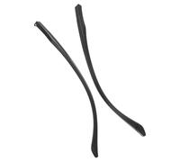 HEMOTON Aste per Occhiali in Tr90 Nero, Riducono la Pressione Sulle Orecchie, Design Snello, 1 Paio di Ricambi per Montatura Occhiali da Vista