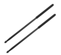 HEMOTON Bacchette per Batteria in Lega di Alluminio 5a, Antiscivolo, Nere, per Drum Kit e Percussioni, per Principianti e Percussionisti Esperti