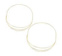 HEMOTON Base per Tiara a 4 Strati 2 Pezzi per Copricapi Fai da Te, Cornice a Corona Artigianale per Chioma Hanfu, Accessorio Leggero per Fascia da Cerimonia e Matrimoni