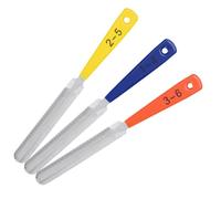 HEMOTON Bass Nut File set 3 pezzi con lama diamantata e manico in legno, strumento per la riparazione delle scanalature per chitarristi e bassisti