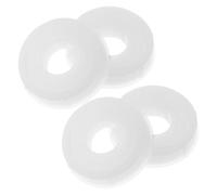 HEMOTON Boccole riduzione mola, adattatori per ruote, kit da 2 set in plastica bianca, spessore 7-8 mm, per mole da banco in lavorazione dei metalli e del legno