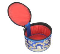 HEMOTON Borsa Campana Tibetana 4 Pz Custodia Per Ciotola Buddista Piccola Custodia Borsa Della Ciotola Del Suono Buddista Gancio Di in Lana Per Tappeti Portatile Cotone Ciotola Da Meditazione