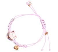 HEMOTON Bracciale Forma Di Gatto Portafortuna Cordino Intrecciato Bracciale Regolabile Per Donna Simbolo Di Buona Fortuna e Ricchezza