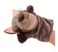 HEMOTON Burattino da Mano a Forma di Lupo in Peluche Morbido e Lavabile, Burattino Giocattolo per Giochi di Ruolo e Narrazione Interattiva, Dimensioni Adatte a Mani e Adulti