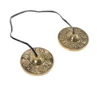 HEMOTON Campanella Tibetana in Rame Artigianale Per Meditazione e Yoga Strumento Percussivo Compatto e Leggero Suono Nitido Per Pratiche Mindfulness e Riequilibrio Energetico Regalo Spirit