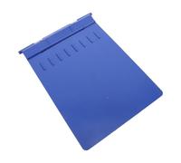 HEMOTON Cartella Fermablocco Infermieristica Blu A4 in Plastica e Metallo | Scrittura Stabile, Bordi Lisci e Scomparto Capiente, per Ospedali e Cliniche Base Flessibile
