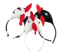 HEMOTON Cerchietti per Chioma per Ragazze 3 Pezzi, Fasce per Pulcini Motivo Tridimensionale, Accessori Copricapo Divertenti per Feste a Tema, Balli e Mascherate