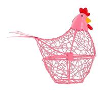 HEMOTON Cestino Per Uova in Ferro Cestino Portaoggetti Forma Di Di Casa Forniture Per Cucina in Rete