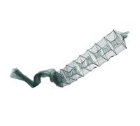 HEMOTON Cesto da Pesca Pieghevole in Nylon 2,4 M 11 Sezioni 8 Fori Rete Multistrato Portatile per Gamberi Granchi e Pesci Accessori Pesca per Laghi Fiumi e Stagni