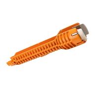 HEMOTON Chiave per Idraulico Multifunzione per Rubinetto e Lavello | Design Aperto, Alluminio Plastica Acciaio, per Dadi di Montaggio e Ghiera, Uso Sopra Tubo Colore Casuale