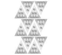 HEMOTON Clip Montaggio Pannelli Acustici 12 Pezzi, Accessori Insonorizzanti a Pressione, Clip di Fissaggio a Parete e Soffitto per Isolamento e Trattamento Acustico in Studio e