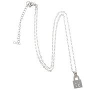 HEMOTON Collana di Coppia in Acciaio Inox Ciondolo Lucchetto Collana per Sposi e Amici Gioiello di Relazione per Festa degli Innamorati e Cerimonie Romantiche